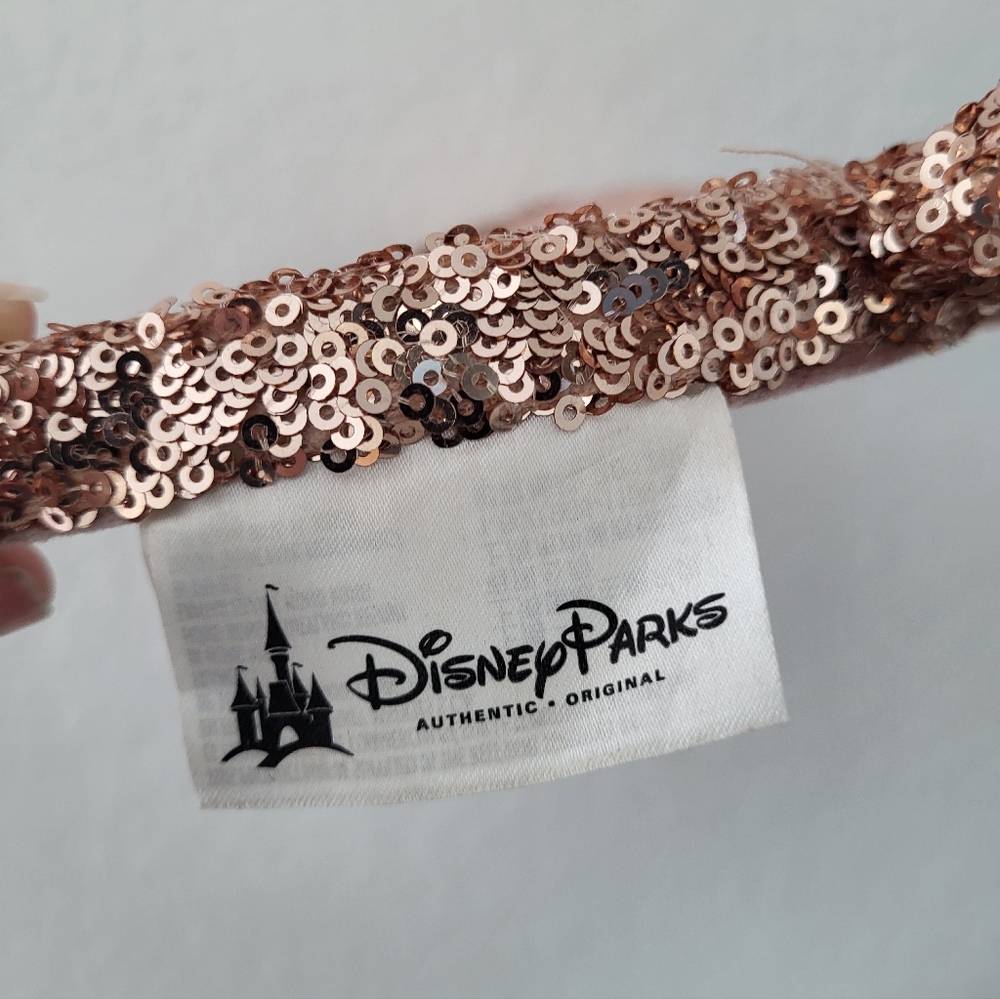Disney Minnie Mouse Sequined Ear Headband for Adults – Rose Gold - Picture 3 of 4